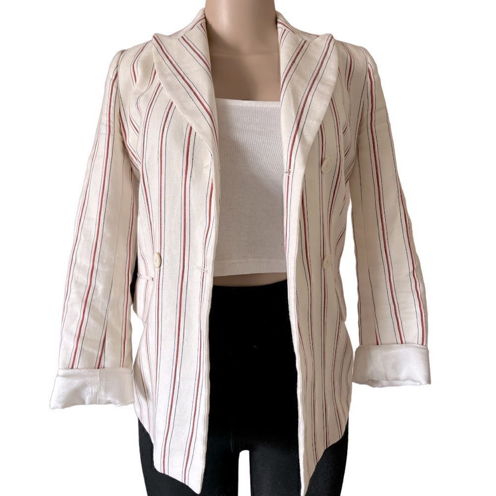 Sandro Paris Striped Blazer.  - Picture 3 of 10
